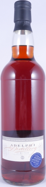 Springbank 1970 33 Years Sherry Cask No. 1622 Adelphi Distillery Campbeltown Single Malt Scotch Whisky Cask Strength 54,4%