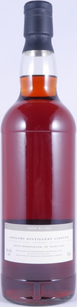 Springbank 1970 33 Years Sherry Cask No. 1622 Adelphi Distillery Campbeltown Single Malt Scotch Whisky Cask Strength 54,4%