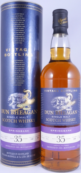 Springbank 1969 35 Years Sherry Butt Cask 148 Dun Bheagan Special Edition Campbeltown Single Malt Scotch Whisky 50,0%