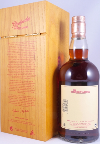 Glenfarclas 1989 27 Years The Family Casks 1st Fill Sherry Butt Cask No. 13055 Highland Single Malt Scotch Whisky 52.4%
