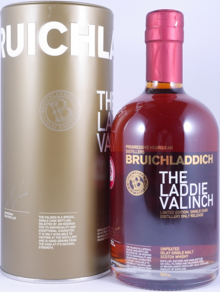 Bruichladdich 1992 23 Years Bourbon/Figuero Cask No. 009 R09/125 Laddie Crew Valinch 15 Engineer Douglas Clyne Islay Single Malt Scotch Whisky 49.8%