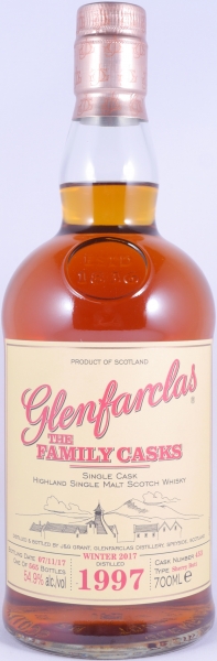 Glenfarclas 1997 20 Years The Family Casks 1st Fill Sherry Butt Cask No. 453 Highland Single Malt Scotch Whisky 54.9%