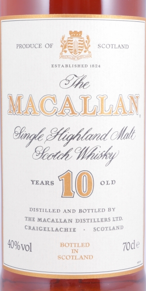 Macallan 10 Years Sherry Wood Highland Single Malt Scotch Whisky 40.0%