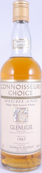 Glenugie 1967 30 Years Highland Single Malt Scotch Whisky Gordon and MacPhail Connoisseurs Choice 40.0%