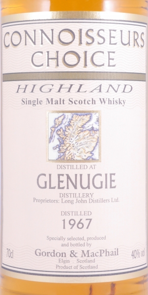 Glenugie 1967 30 Years Highland Single Malt Scotch Whisky Gordon and MacPhail Connoisseurs Choice 40.0%