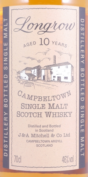 Longrow 10 Years Cream Capsule Release 2000 Campbeltown Single Malt Scotch Whisky 46.0%