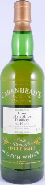 Glen Mhor 1976 19 Years Oak Cask Cadenhead Highland Single Malt Scotch Whisky Cask Strength 57.8%