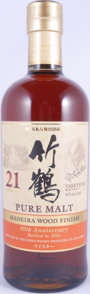 Nikka Taketsuru 21 Years Madeira Wood Finish Limited 80th Aniversary Edition Pure Malt Blended Whisky 46.0%
