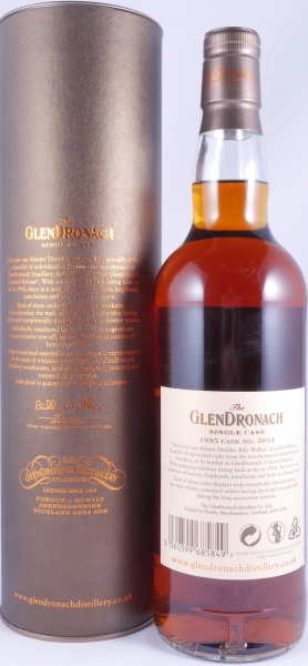 Glendronach 1995 22 Years Pedro Ximenez Sherry Puncheon Cask No. 3054 Highland Single Malt Scotch Whisky 48,9%