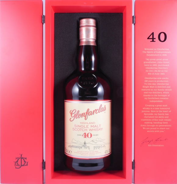 Glenfarclas 40 Years Oloroso Sherry Casks Warehouse Limited Edition Release 2017 Highland Single Malt Scotch Whisky 43,0%