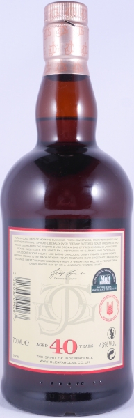 Glenfarclas 40 Years Oloroso Sherry Casks Warehouse Limited Edition Release 2017 Highland Single Malt Scotch Whisky 43,0%