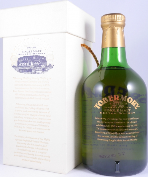 Tobermory Commemorative 200th Anniversary 1798-1998 Collectors Edition Island Single Malt Scotch Whisky 40,0%