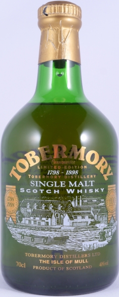 Tobermory Commemorative 200th Anniversary 1798-1998 Collectors Edition Island Single Malt Scotch Whisky 40,0%