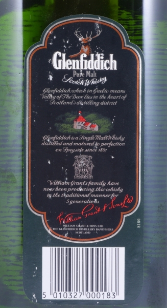 Glenfiddich Clan Sinclair Special Old Reserve Clan of the Highlands of Scotland Speyside Pure Malt Scotch Whisky 43.0%
