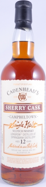 高級素材使用ブランド 箱付き Longrow 1992-2002 9Y Cadenhead 