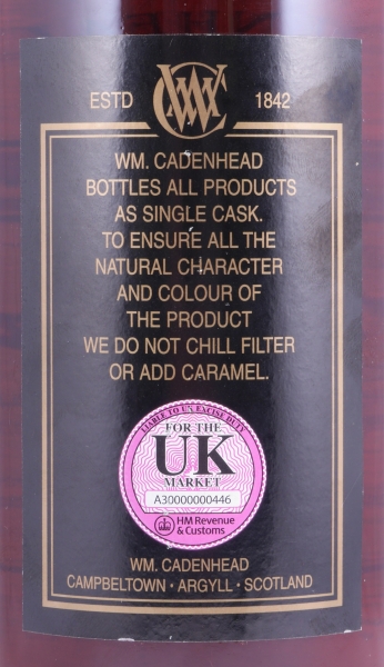 Longrow 2001 12 Years Sherry Cask Cadenhead Campbeltown Single Malt Scotch Whisky Cask Strength 53.1%
