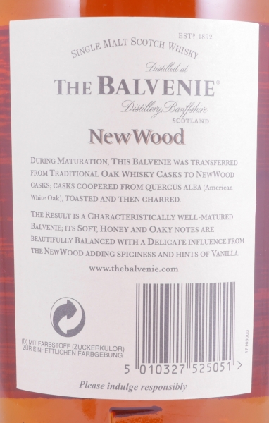 Balvenie 1989 17 Years New Wood Finish Limited Release Highland Single Malt Scotch Whisky 40,0%