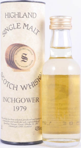 Inchgower 1979 15 Years Oak Cask No. 12465 Miniatur Signatory Vintage Speyside Single Malt Scotch Whisky 43,0%
