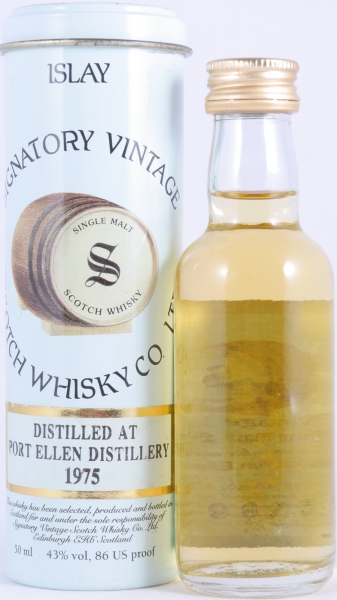 Port Ellen 1975 23 Years Oak Cask No. 1759 Signatory Vintage Miniatur Islay Single Malt Scotch Whisky 43,0%